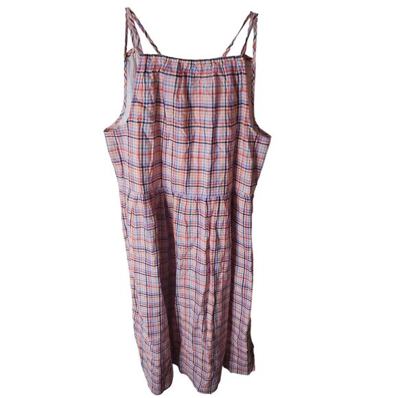 Loft Cotton/Spandex Plaid Dress, NWT, Size 6 - Picture 3 of 6